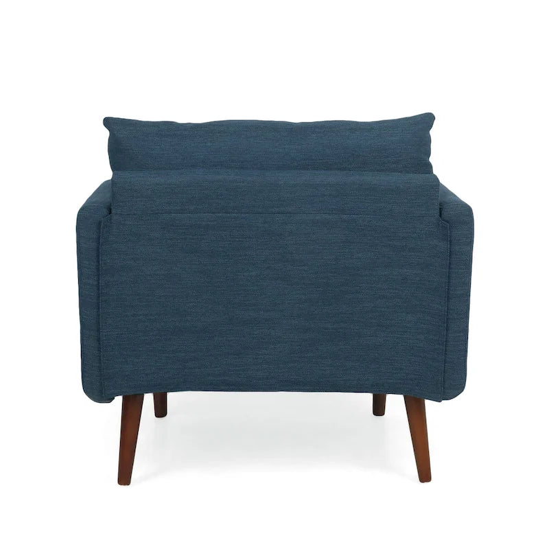 Fauteuil club rembourré avec coussins décoratifs