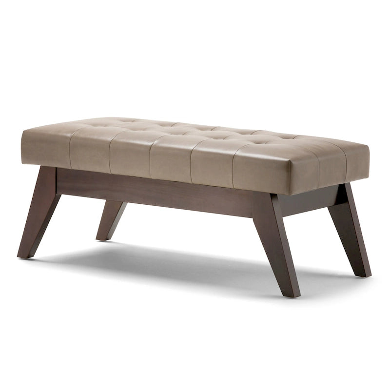 Banc ottoman capitonné style milieu du siècle