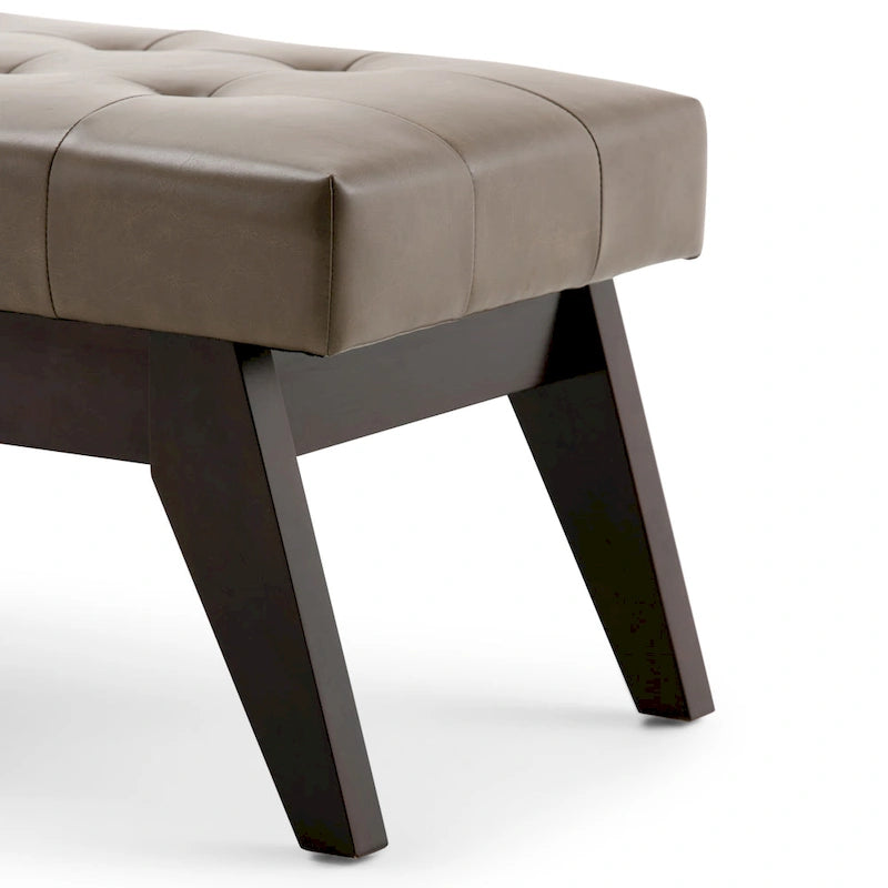 Banc ottoman capitonné style milieu du siècle