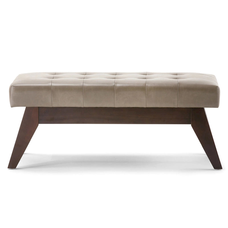 Banc ottoman capitonné style milieu du siècle