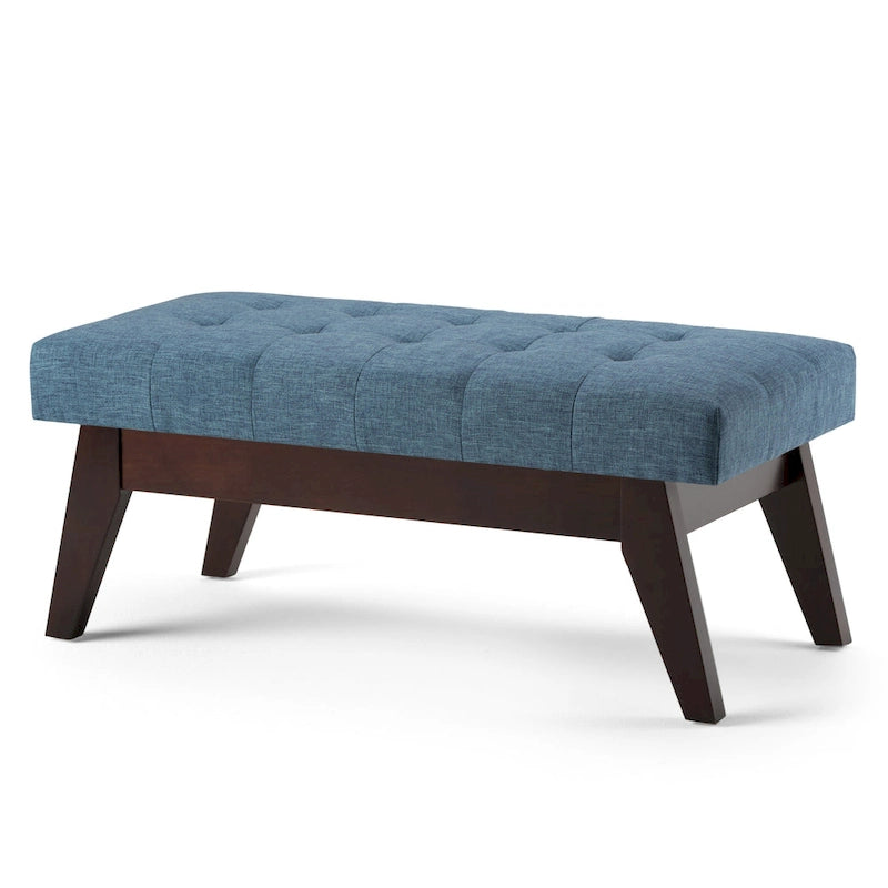 Banc ottoman capitonné style milieu du siècle