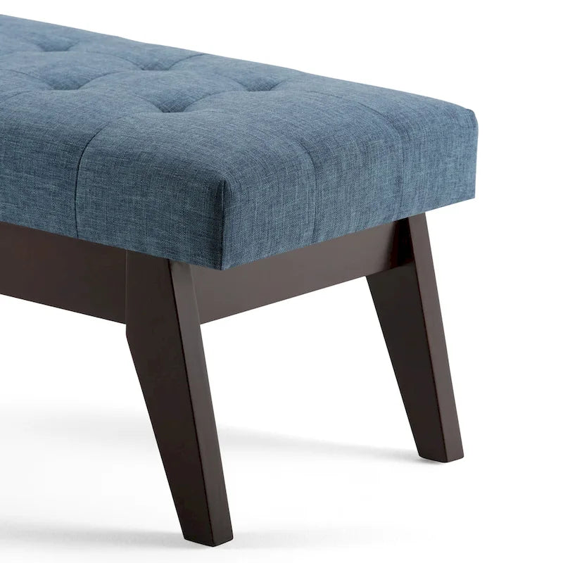 Banc ottoman capitonné style milieu du siècle