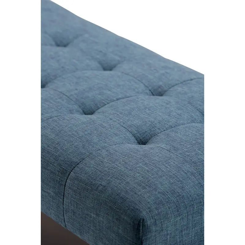 Banc ottoman capitonné style milieu du siècle