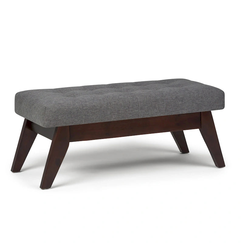 Banc ottoman capitonné style milieu du siècle