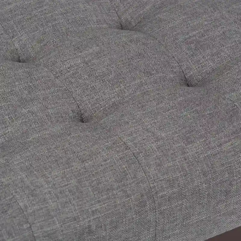 Banc ottoman capitonné style milieu du siècle