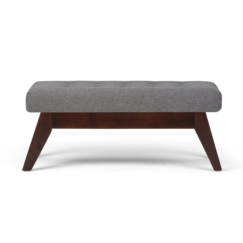 Banc ottoman capitonné style milieu du siècle