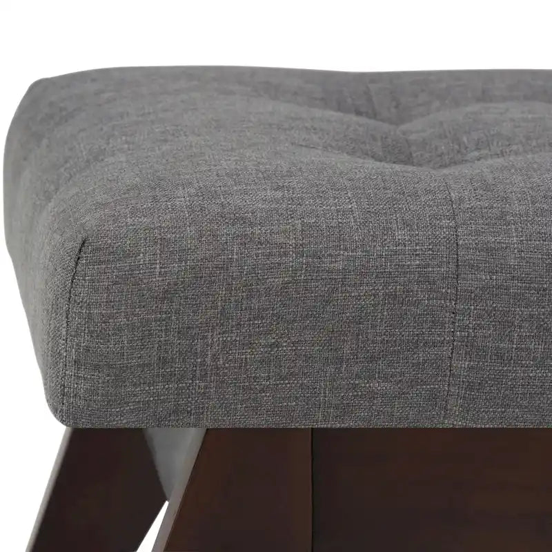 Banc ottoman capitonné style milieu du siècle