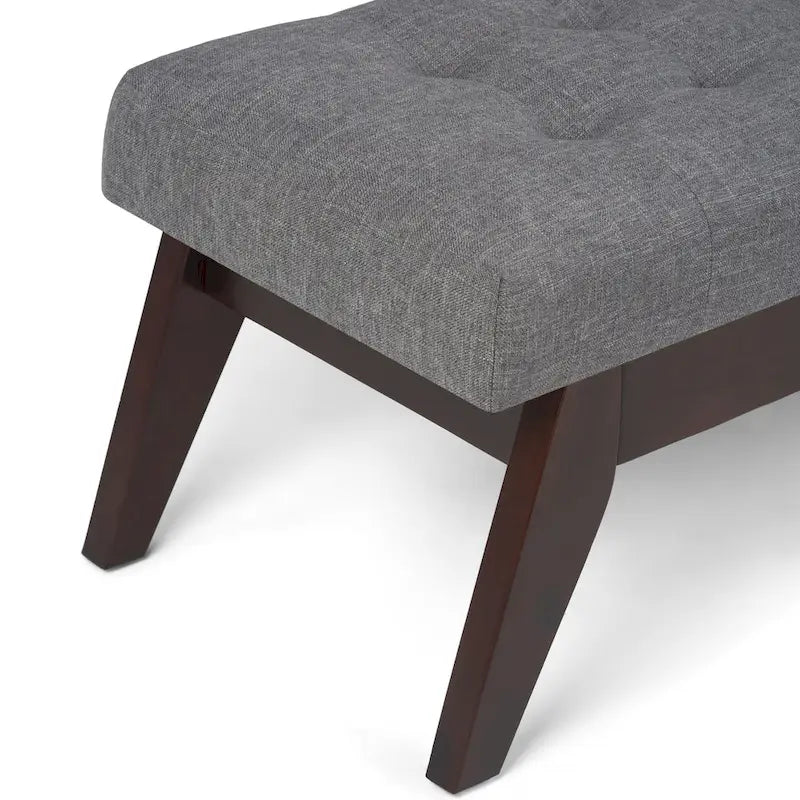Banc ottoman capitonné style milieu du siècle
