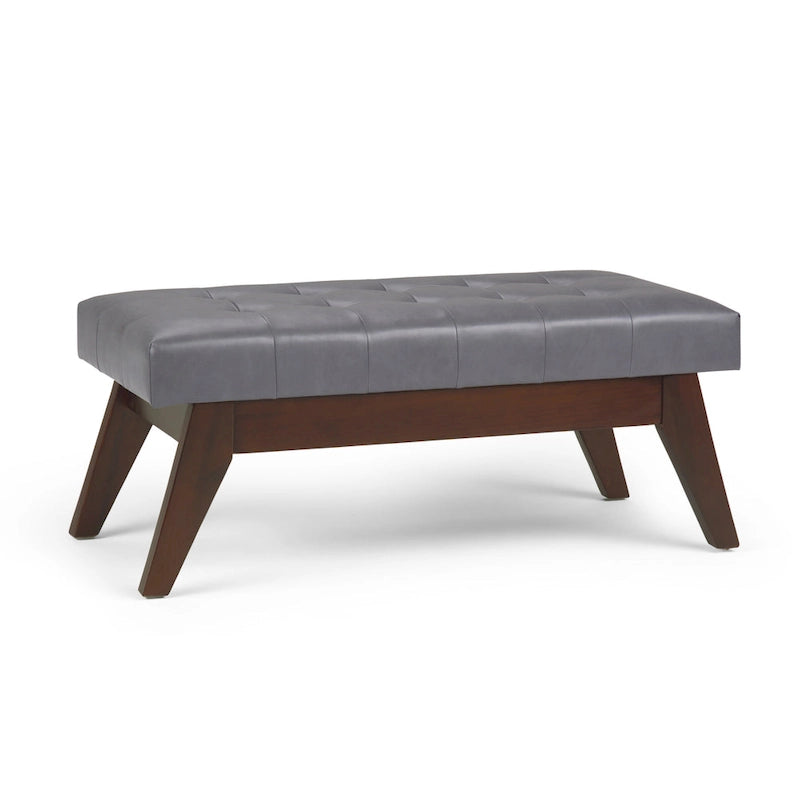 Banc ottoman capitonné style milieu du siècle