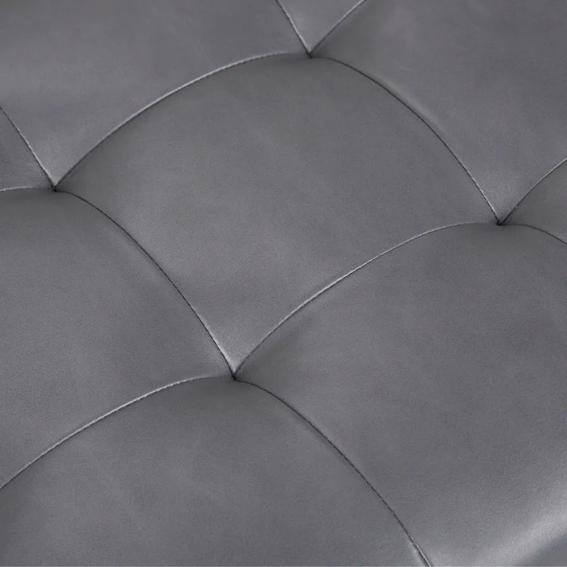 Banc ottoman capitonné style milieu du siècle