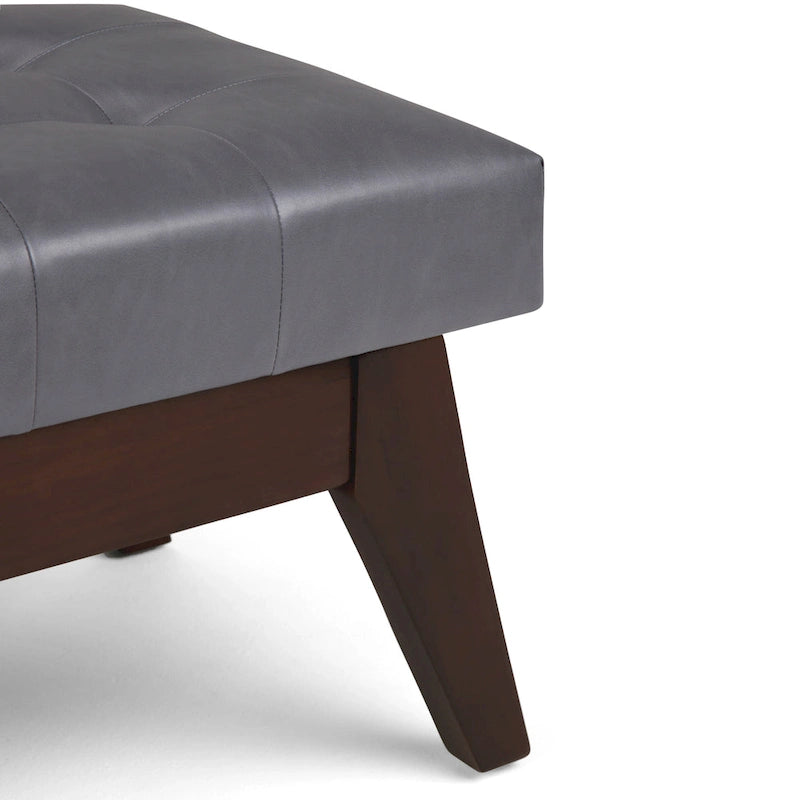 Banc ottoman capitonné style milieu du siècle