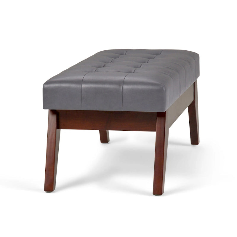 Banc ottoman capitonné style milieu du siècle