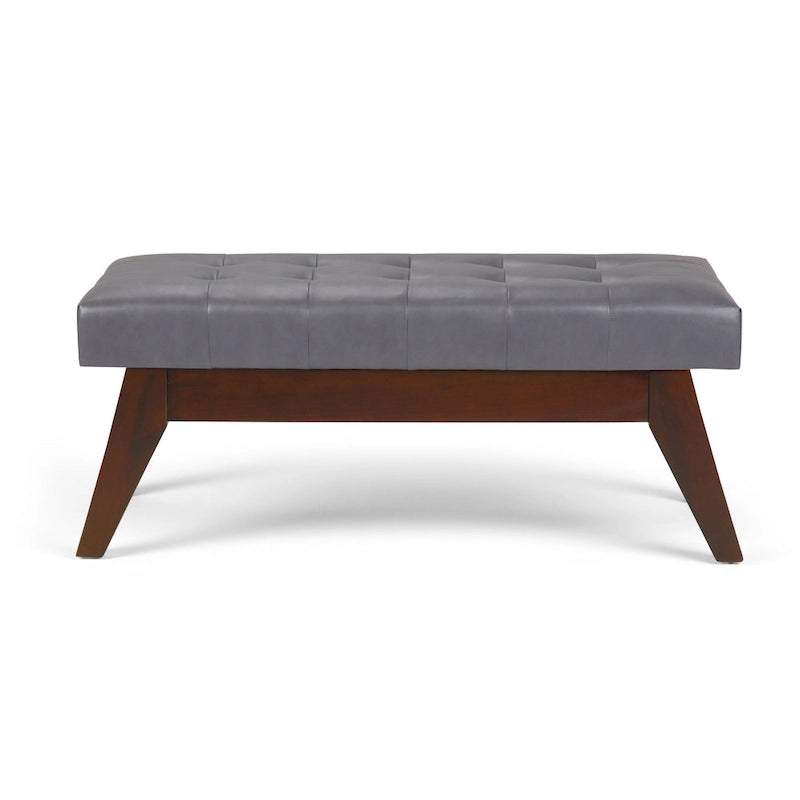 Banc ottoman capitonné style milieu du siècle