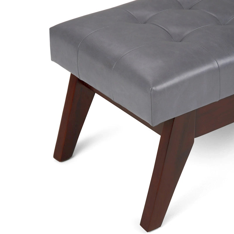 Banc ottoman capitonné style milieu du siècle