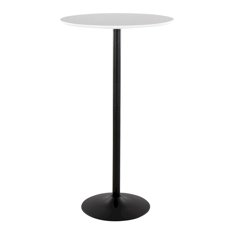 Table ajustable à 2 ou 3 hauteurs (hauteur salle à manger, comptoir ou bar)