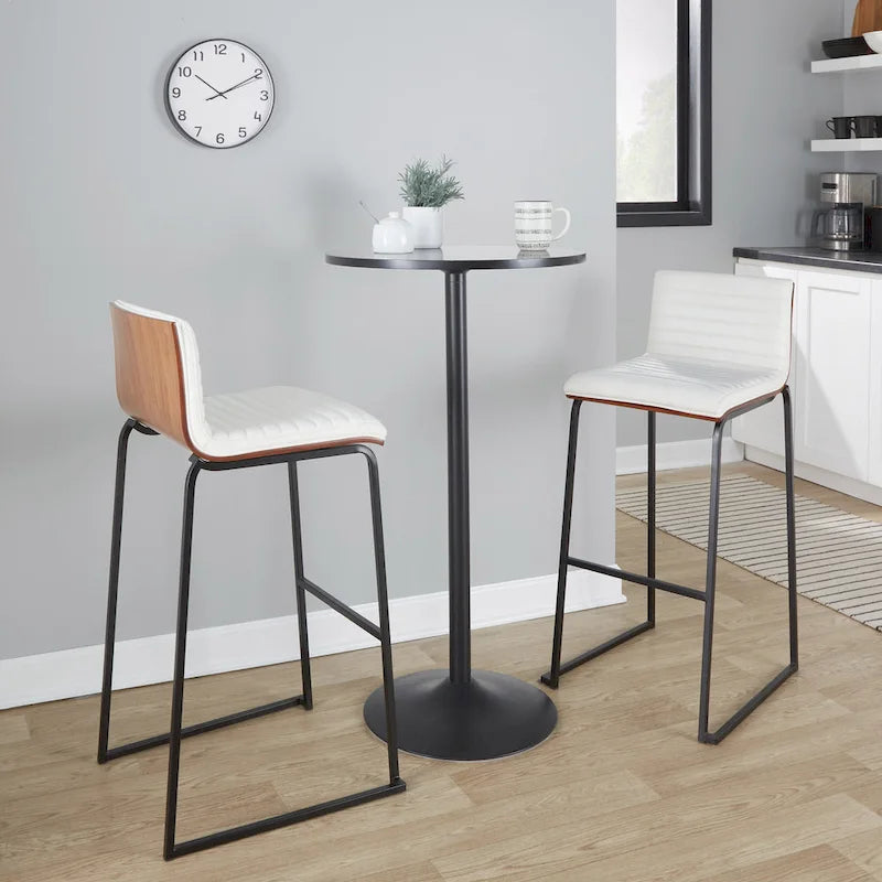 Table ajustable à 2 ou 3 hauteurs (hauteur salle à manger, comptoir ou bar)