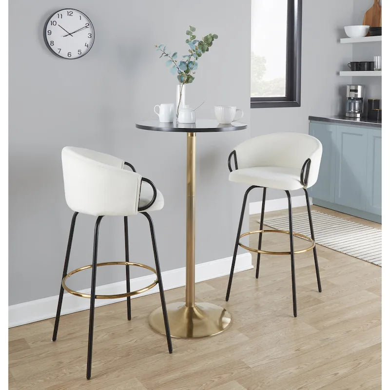 Table ajustable à 2 ou 3 hauteurs (hauteur salle à manger, comptoir ou bar)