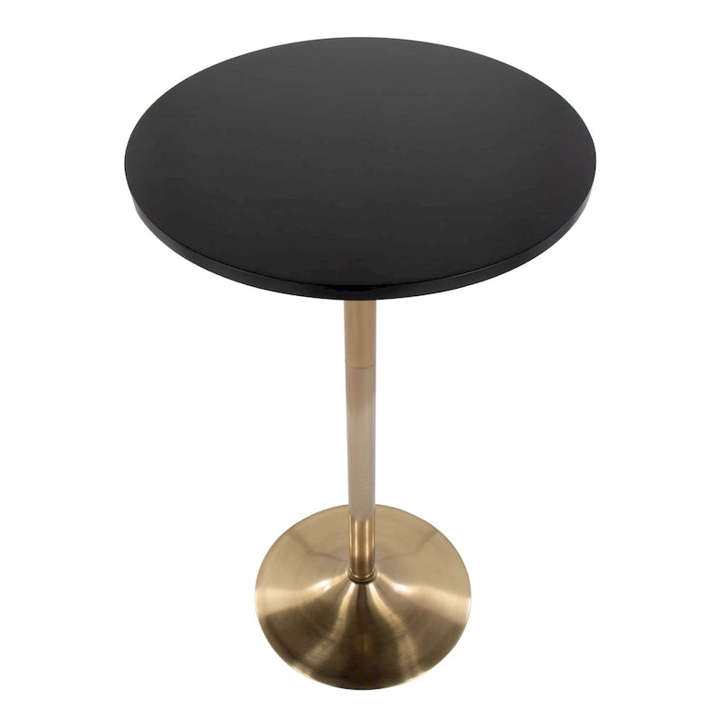 Table ajustable à 2 ou 3 hauteurs (hauteur salle à manger, comptoir ou bar)