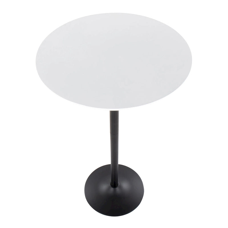 Table ajustable à 2 ou 3 hauteurs (hauteur salle à manger, comptoir ou bar)