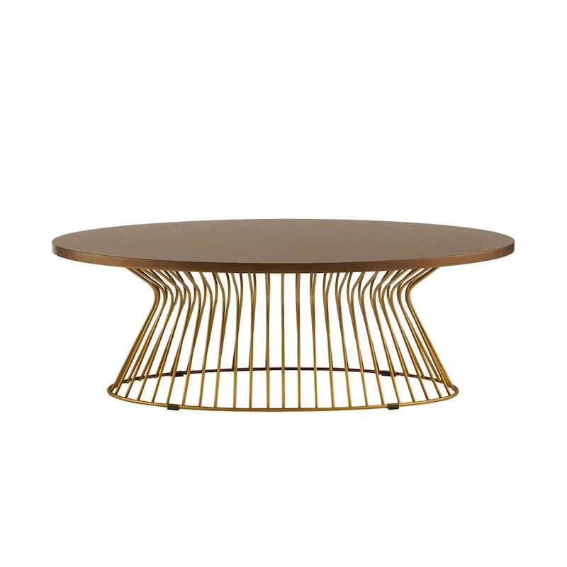 Table basse ovale moderne du milieu du siècle
