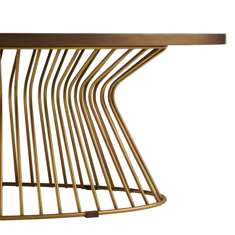 Table basse ovale moderne du milieu du siècle
