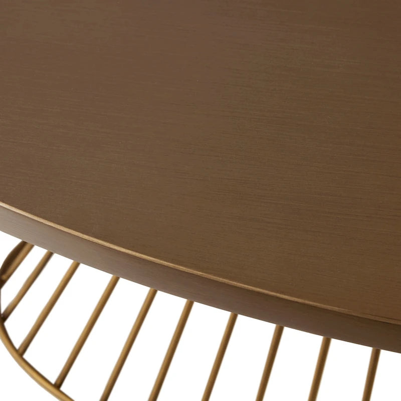 Table basse ovale moderne du milieu du siècle