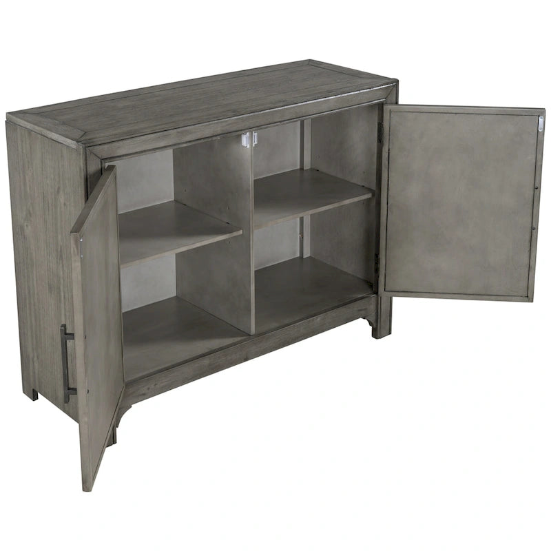 Meuble de rangement vintage de 102 cm avec 2 étagères