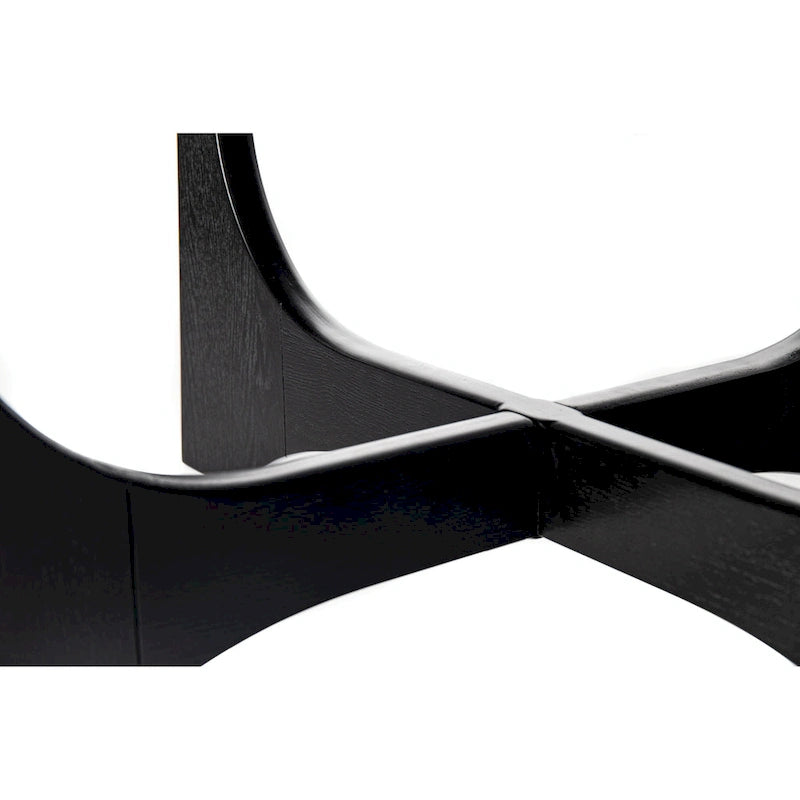 Table basse ronde en bois de 36 po pour salon