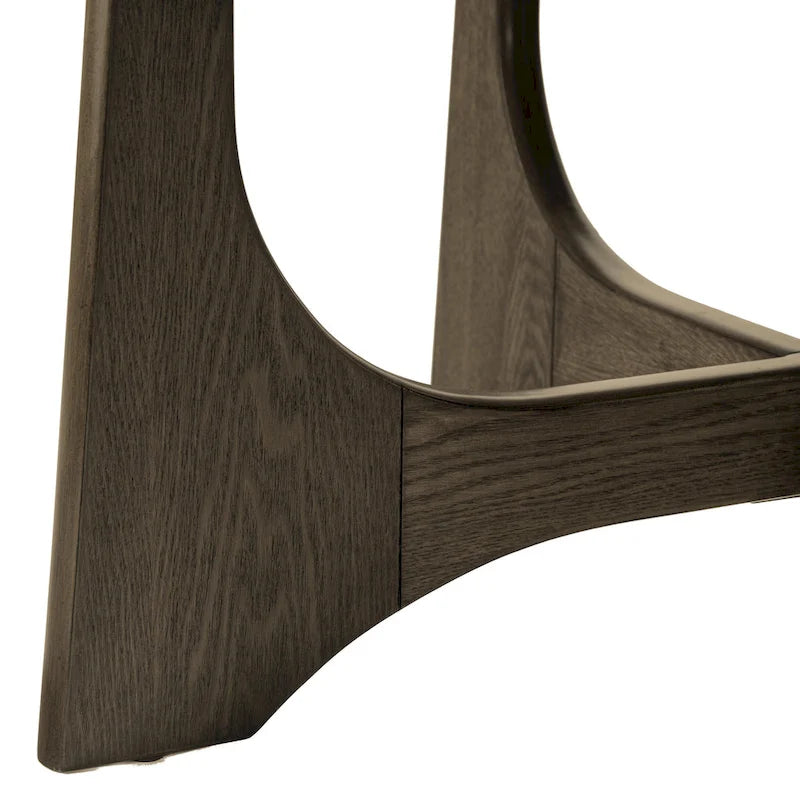 Table basse ronde en bois de 36 po pour salon