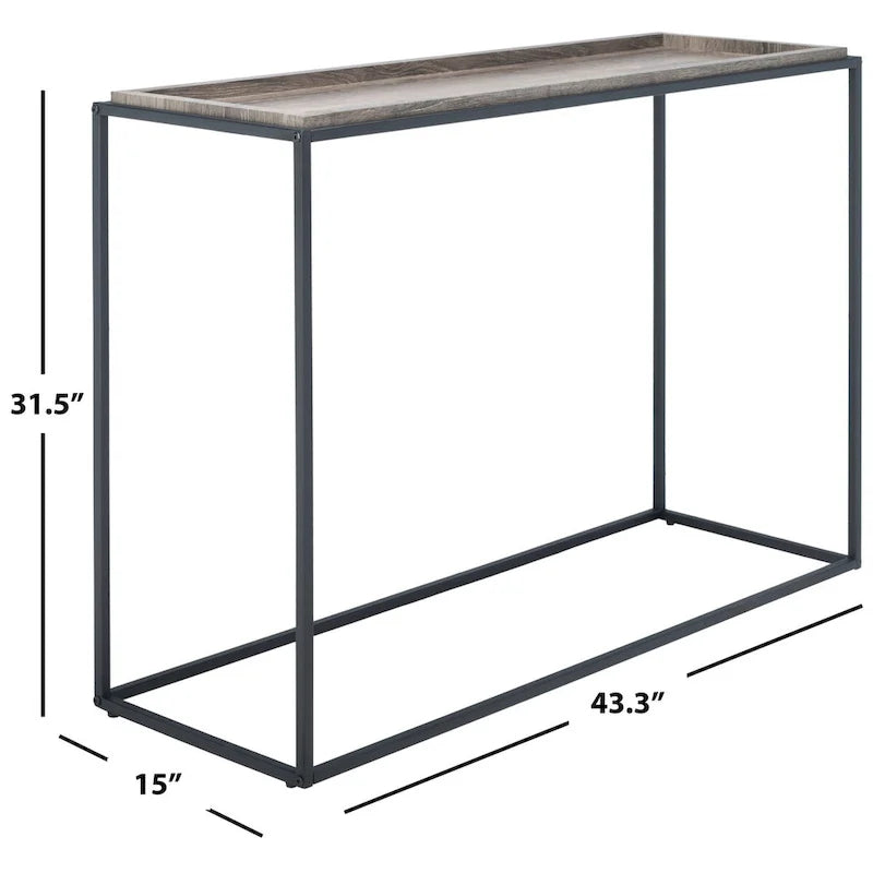 Table console pour salon, hall d'entrée ou vestibule - 110 cm L x 38 cm P x 80 cm H