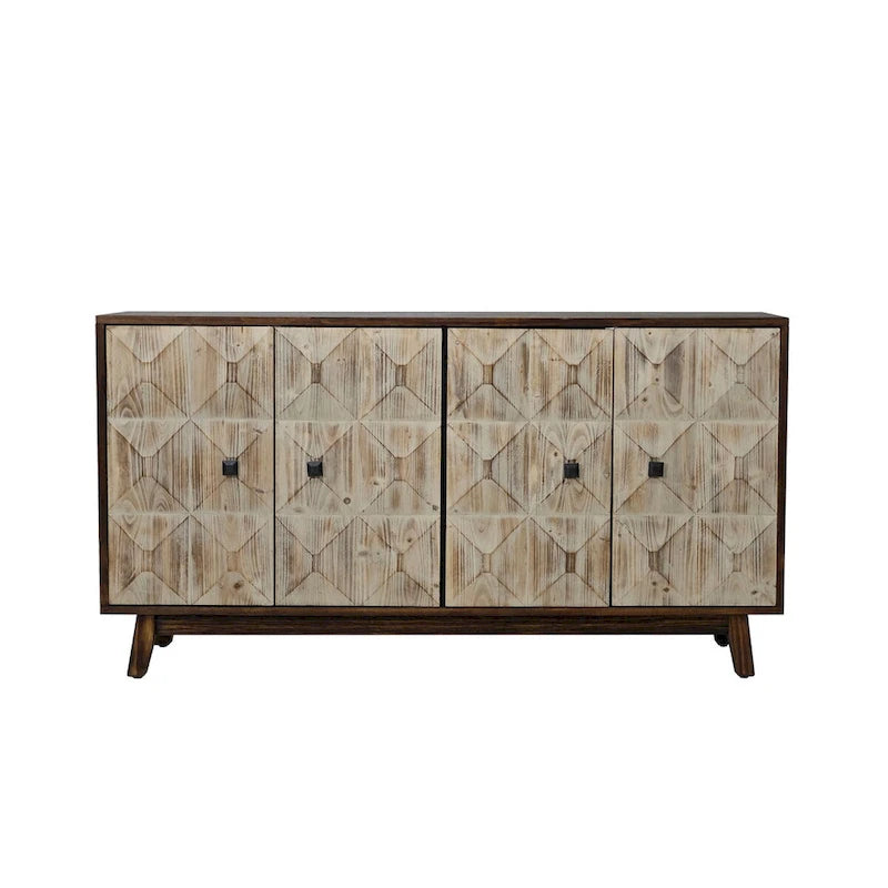 Buffet vintage à 4 portes de 59,84 po