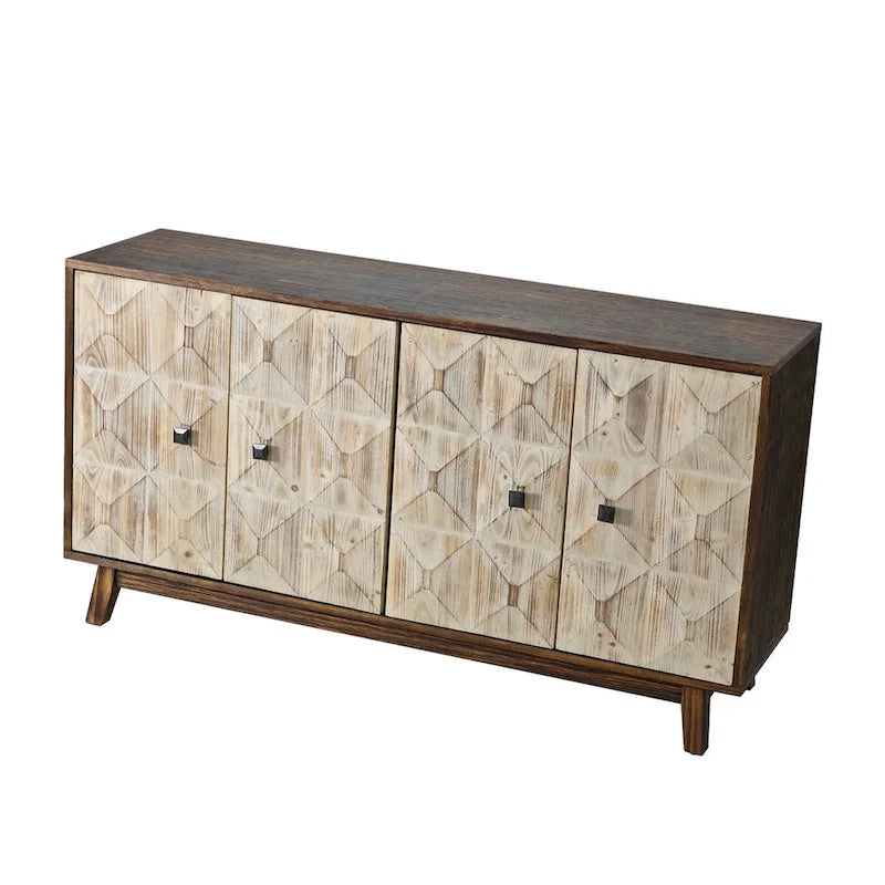 Buffet vintage à 4 portes de 59,84 po
