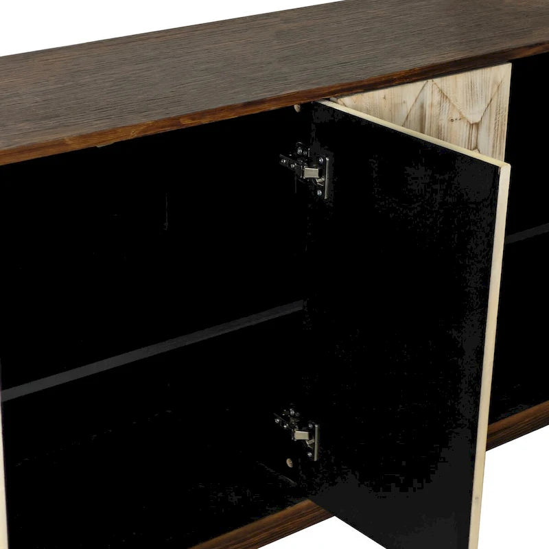 Buffet vintage à 4 portes de 59,84 po