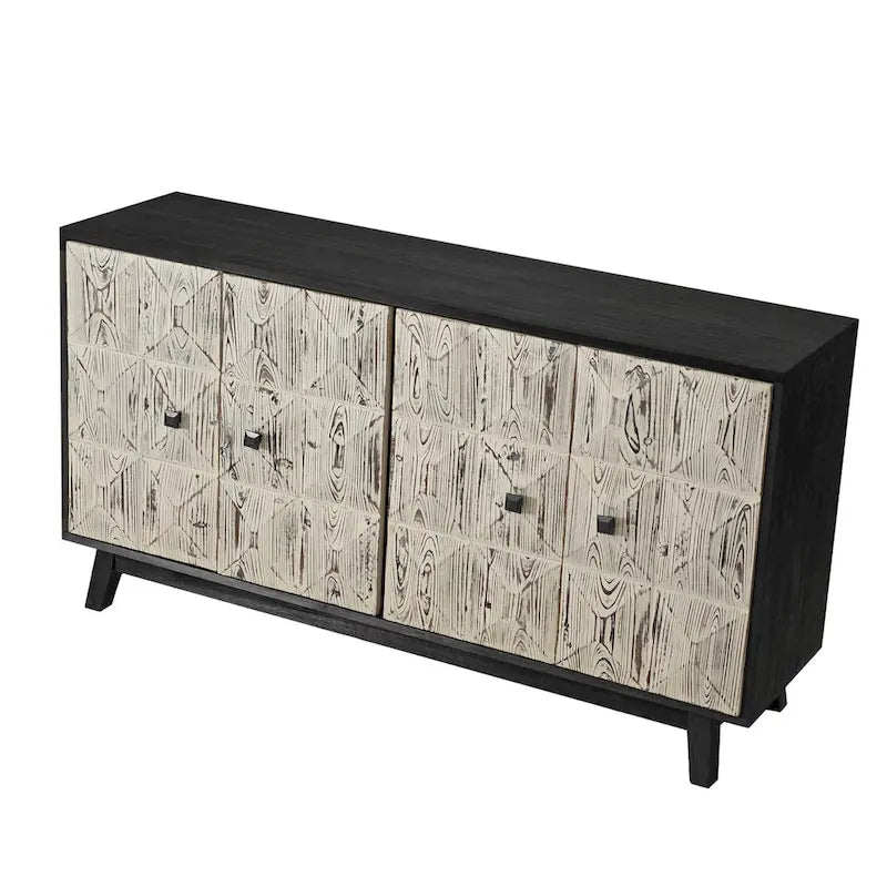 Buffet vintage à 4 portes de 59,84 po