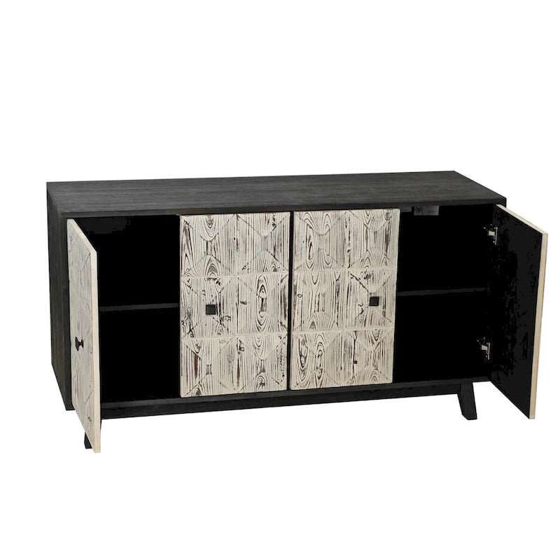 Buffet vintage à 4 portes de 59,84 po