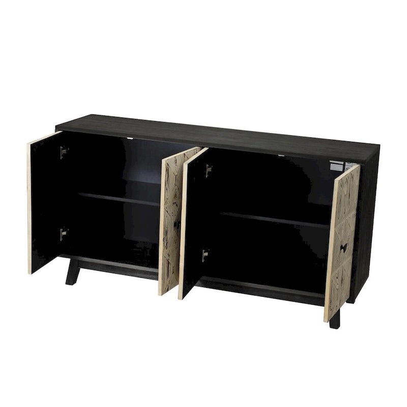 Buffet vintage à 4 portes de 59,84 po