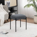 Repose-pieds rectangulaire simple en velours capitonné