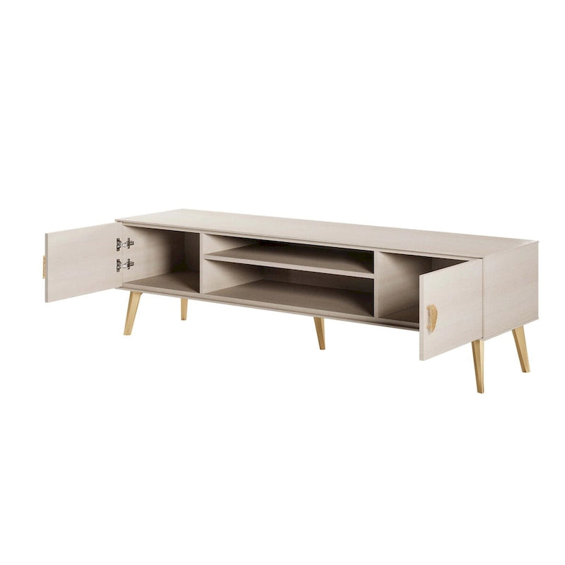 Meuble TV style Mid-Century Modern 180 cm
