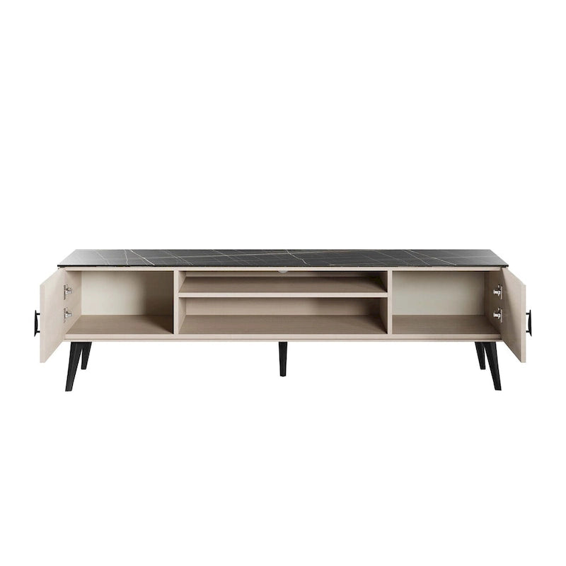 Meuble TV style Mid-Century Modern 180 cm