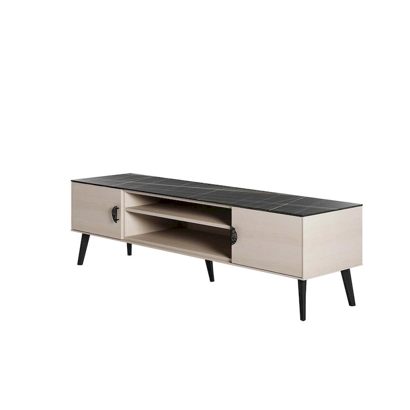 Meuble TV style Mid-Century Modern 180 cm