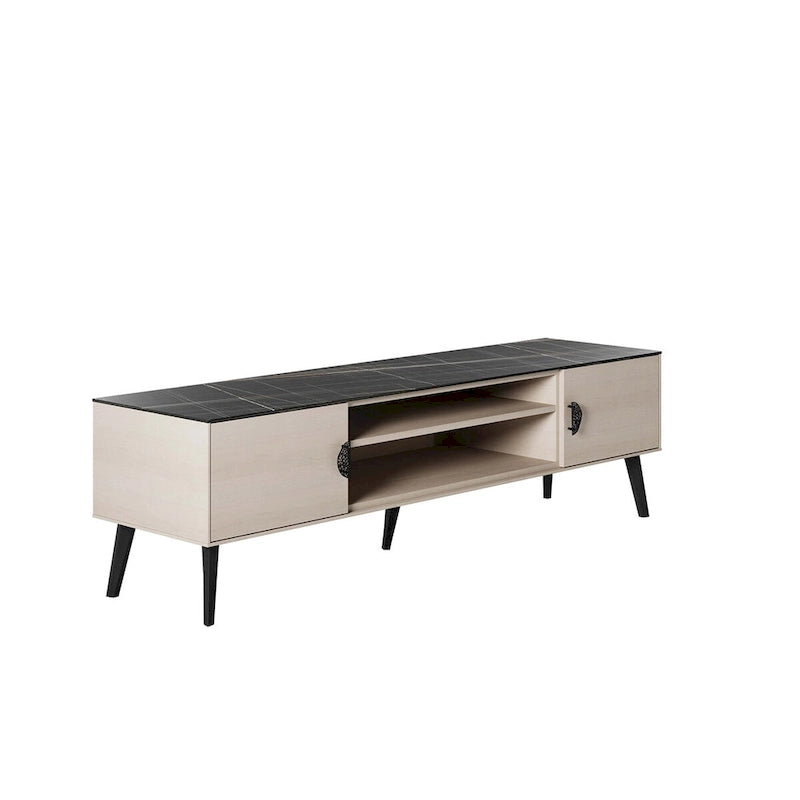 Meuble TV style Mid-Century Modern 180 cm