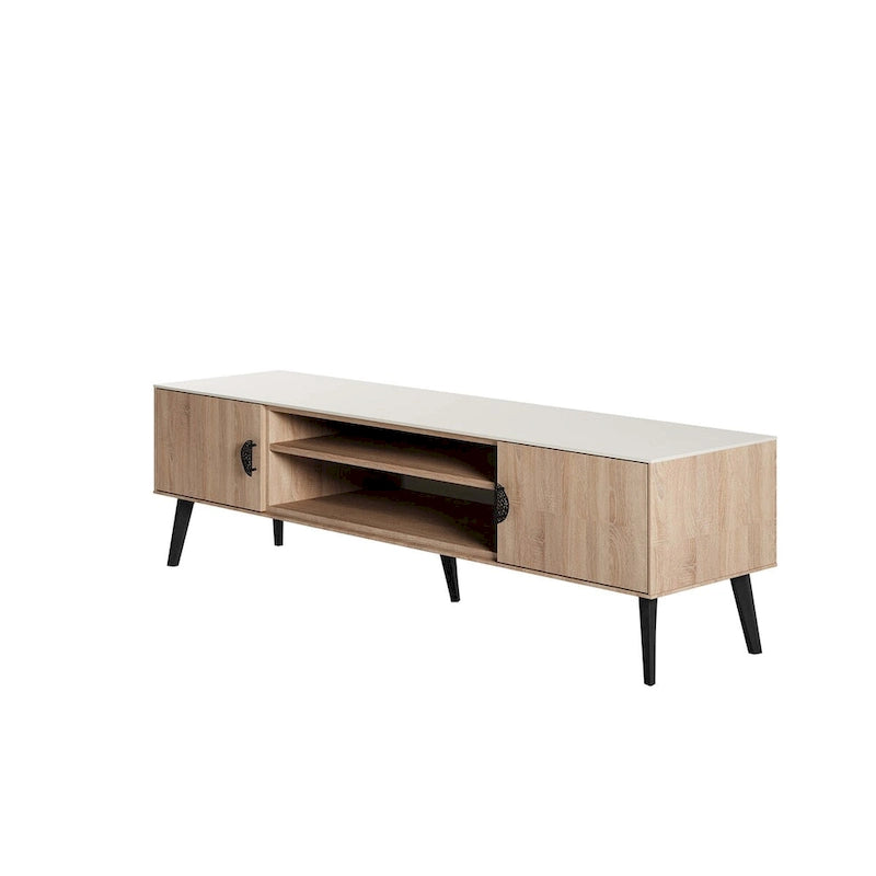 Meuble TV style Mid-Century Modern 180 cm