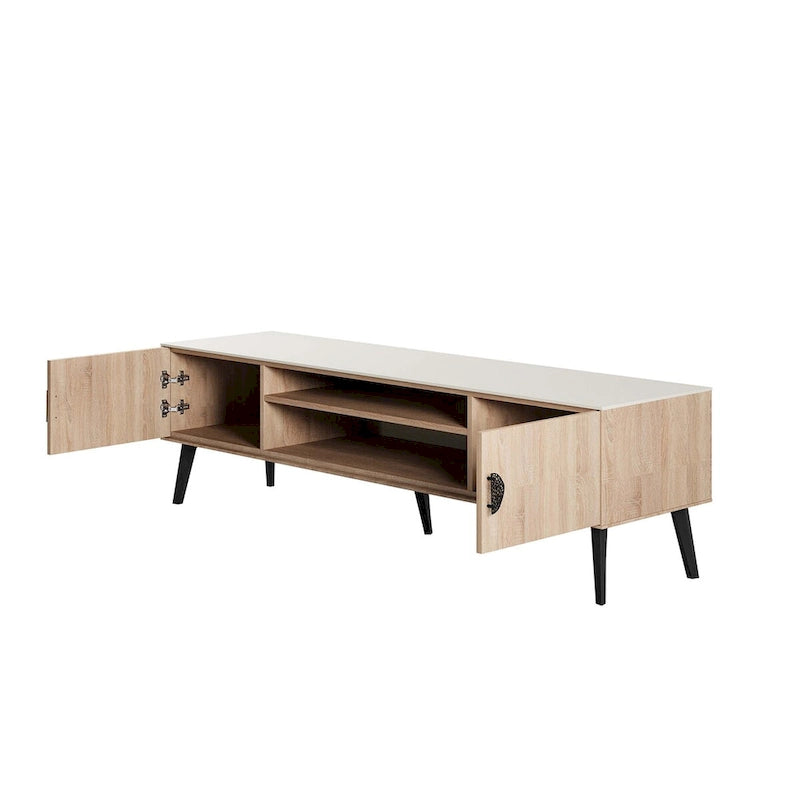 Meuble TV style Mid-Century Modern 180 cm