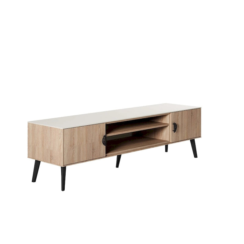 Meuble TV style Mid-Century Modern 180 cm
