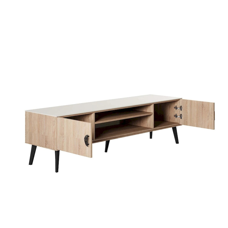 Meuble TV style Mid-Century Modern 180 cm