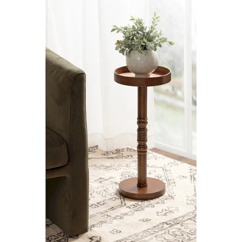 Table d'appoint sur piédestal - 10x10x22