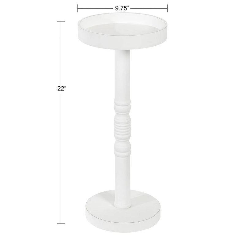 Table d'appoint sur piédestal - 10x10x22