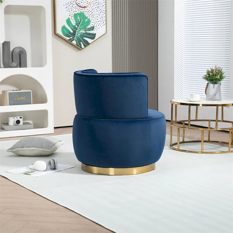 Fauteuil d'appoint pivotant à 360 degrés avec revêtement large