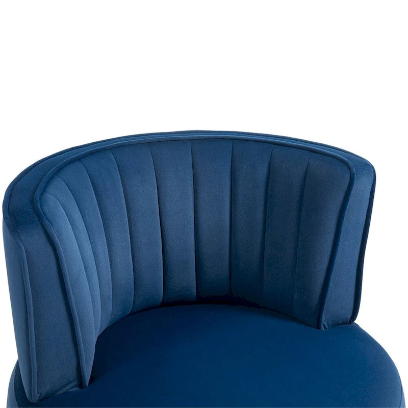 Fauteuil d'appoint pivotant à 360 degrés avec revêtement large