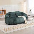Fauteuil pouf à dossier haut pour adultes et enfants, intérieur et extérieur